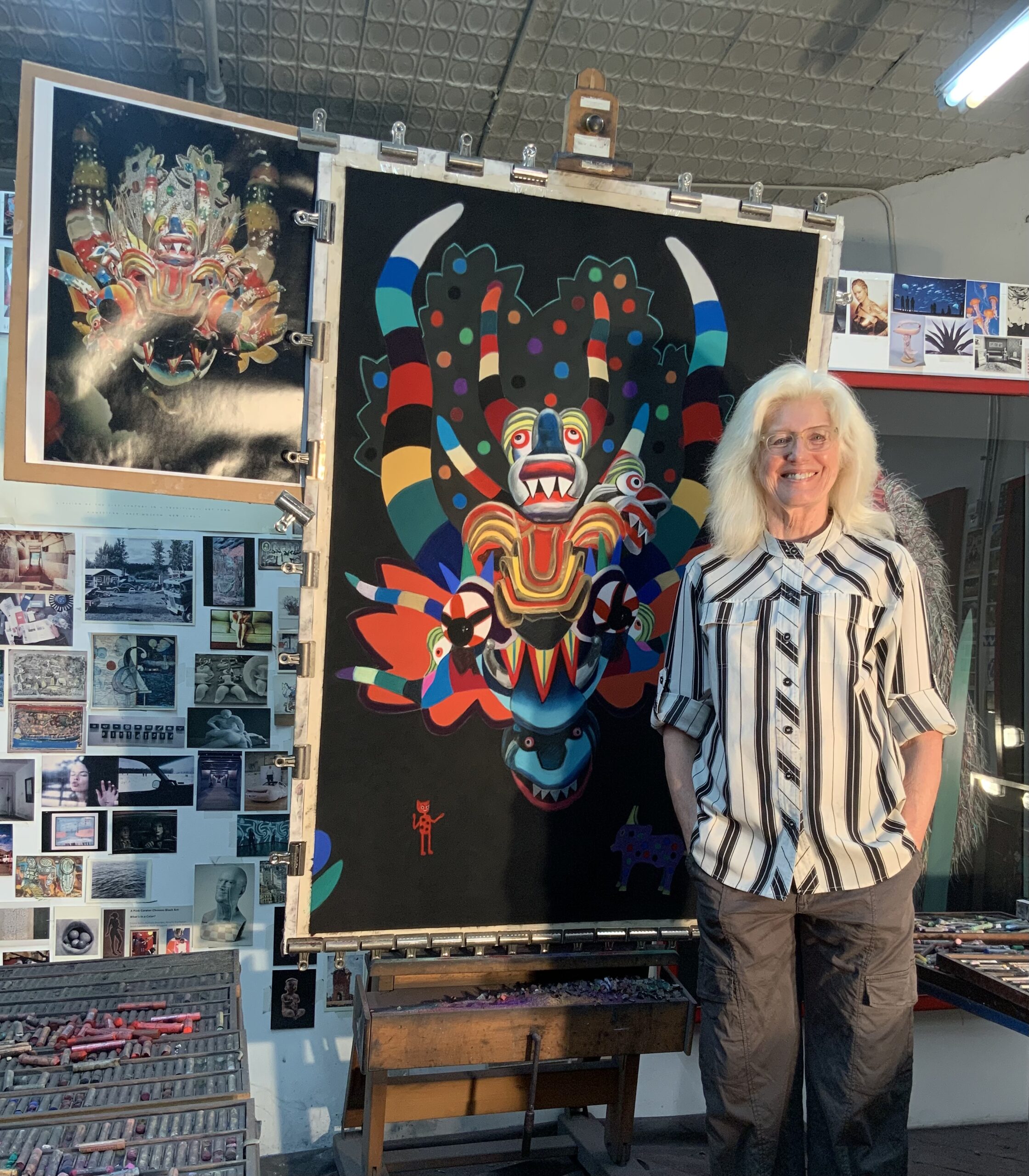 Barbara Rachko in her studio